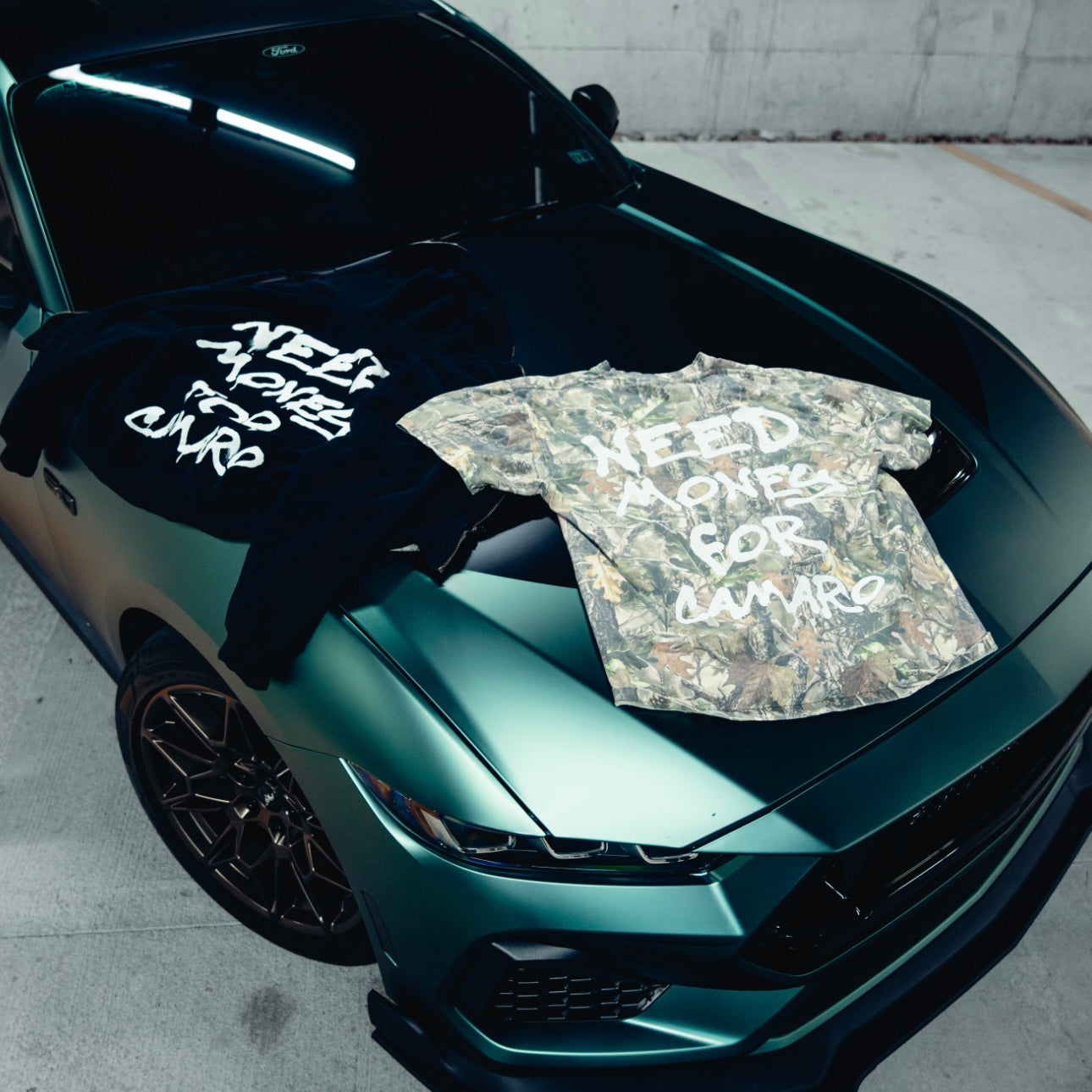 NEED $ FOR CAMARO (CAMO TEE)